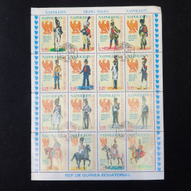 Набор марок "Наполеон", 12 штук